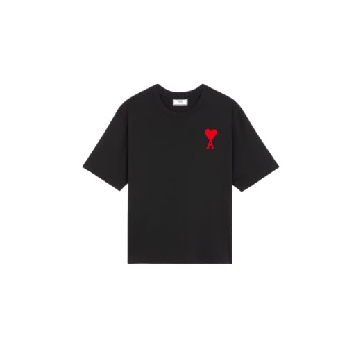T-shirt noir en coton Ami de Coeur
